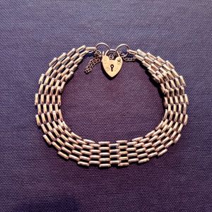 Vintage Yellow Gold 9K ASJ Bridge Bracelet